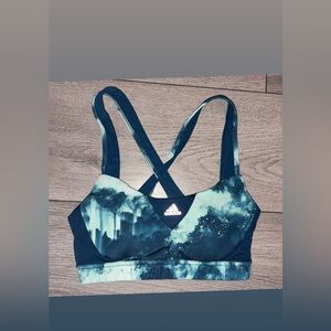 Adidas Supernova Sports Bra Size XS Padded Criss Cross Back EUC